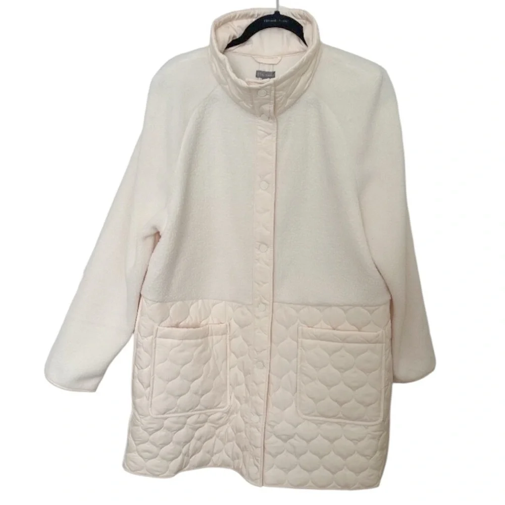 Talbots Cozy Sherpa Quilted Jacket - Picture 11 of 12